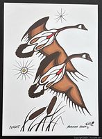 Full view of unframed print showing entire composition and signature