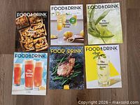 All six LCBO Food & Drink magazines laid out to show covers