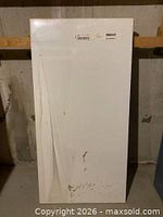 Front view of sealed white tabletop