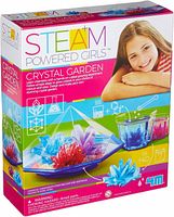 Front of sealed Steam Powered Girls Crystal Garden kit box