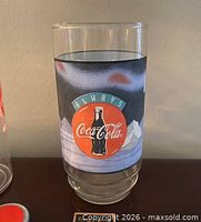 Always Coca-Cola glass with mountain scene design