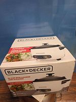 Box of Black+Decker 16-cup rice cooker and steamer