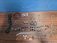 All jewellery pieces laid out for overview