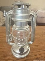 Front view of silver Olde Brooklyn Lantern