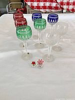 Ten Waterford items arranged on table