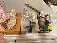 All three pairs displayed on boxes