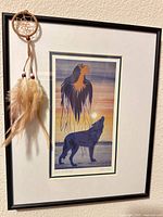Full framed print with attached dreamcatcher