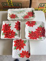 Group view of all plates showing quantity and designs