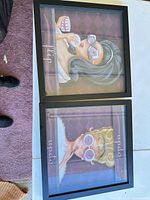 Both framed prints side by side showing overall appearance