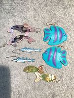 Group shot of all four earring pairs