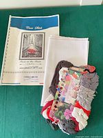 Pattern booklet, floss card and Aida fabric