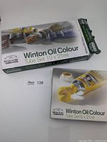Two boxed Winton Oil Colour sets, 10-tube and 6-tube packages