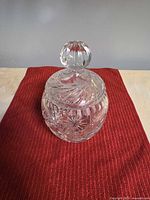 Full view of candy jar with lid