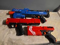 All three blasters side by side
