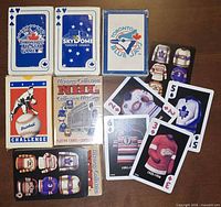 All six card packs, some cards displayed