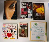 All six books front covers visible