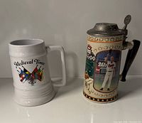 Both steins front view