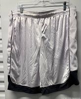 Full view of shorts front showing color, cut, waistband