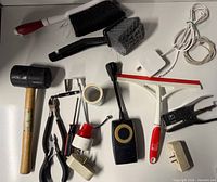 All items overview on white surface