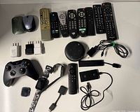 Overview of all electronics on tabletop