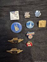 All ten pins laid out in grid