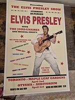 Front view of Elvis Presley concert poster print