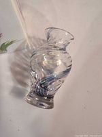 Full view of vase showing swirl pattern