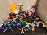 Group view of entire assortment on black surface