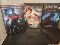 Front view of all three DVD cases