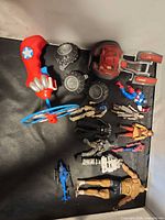 Overview of all figures, Halo ATV body, wheels, rotor accessory and helicopter