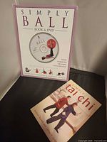 Front cover of Simply Ball Book & DVD beside Simply Tai Chi book