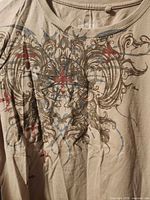 Front view showing graphic design