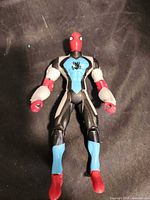 Front view of Spider-Man Aqua Diver 5 in action figure on dark surface