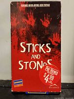 Front view of VHS sleeve displaying title, graphics, Blockbuster Exclusive marking and Pre-Viewed sticker