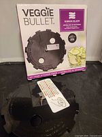 Front view of ribbon blade with box