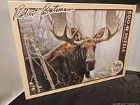 Front of puzzle box showing Robert Bateman moose artwork and 500-piece indicator