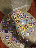 overview of Star Trek pog collection spread on table