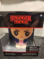 Front view of sealed Stranger Things Eleven squishy box
