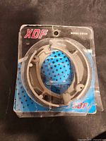 Front view of sealed XDF brake shoes package