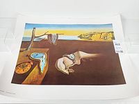 Full view of Salvador Dalí print showing image and border