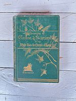 Front cover of green gilt hardcover book