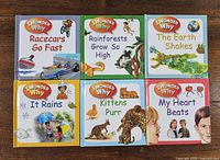 Front covers of all six board books