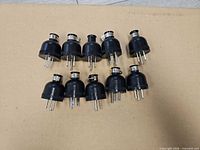 All ten TBSE NEMA 5-15P plugs arranged top view