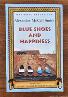 Front cover of Blue Shoes and Happiness showing title and author