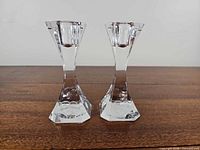 Front view showing both candlesticks