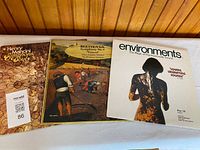 Front view of all three LP jackets