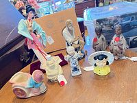 Group shot of all eight items on table