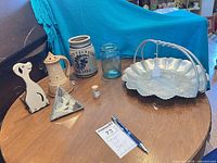All seven items displayed on table