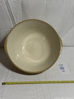 Top view showing interior, size reference tape, lot card