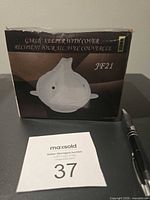 boxed ceramic garlic keeper front view